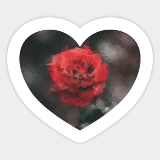 Rose heart Sticker